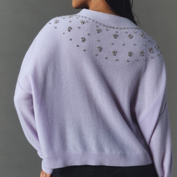 Anthropologie The Alani Cashmere Mock-Neck Sweater by Pilcro 1X NWT - Picture 3 of 7